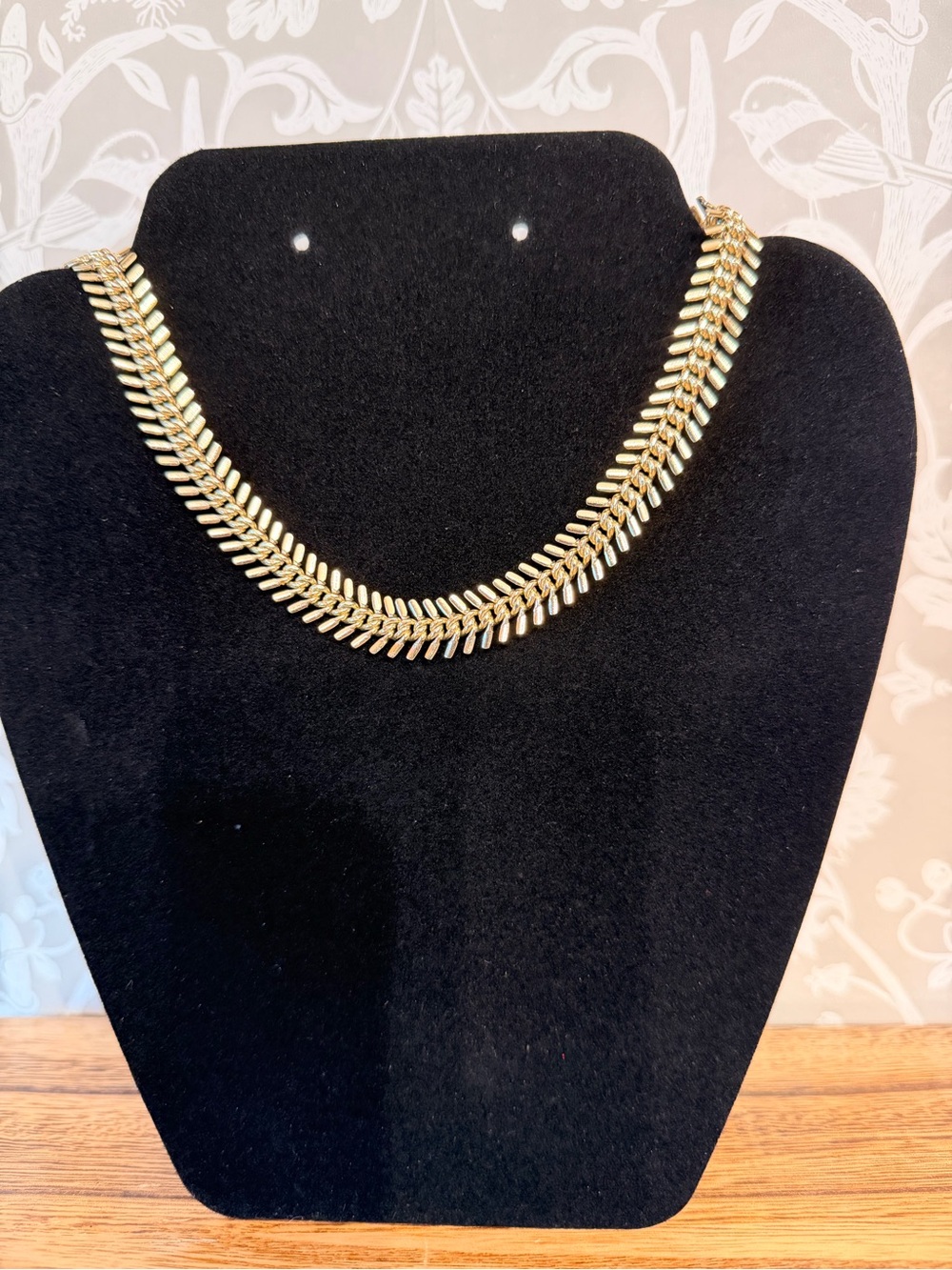 West Germany Vintage Fishbone Necklace